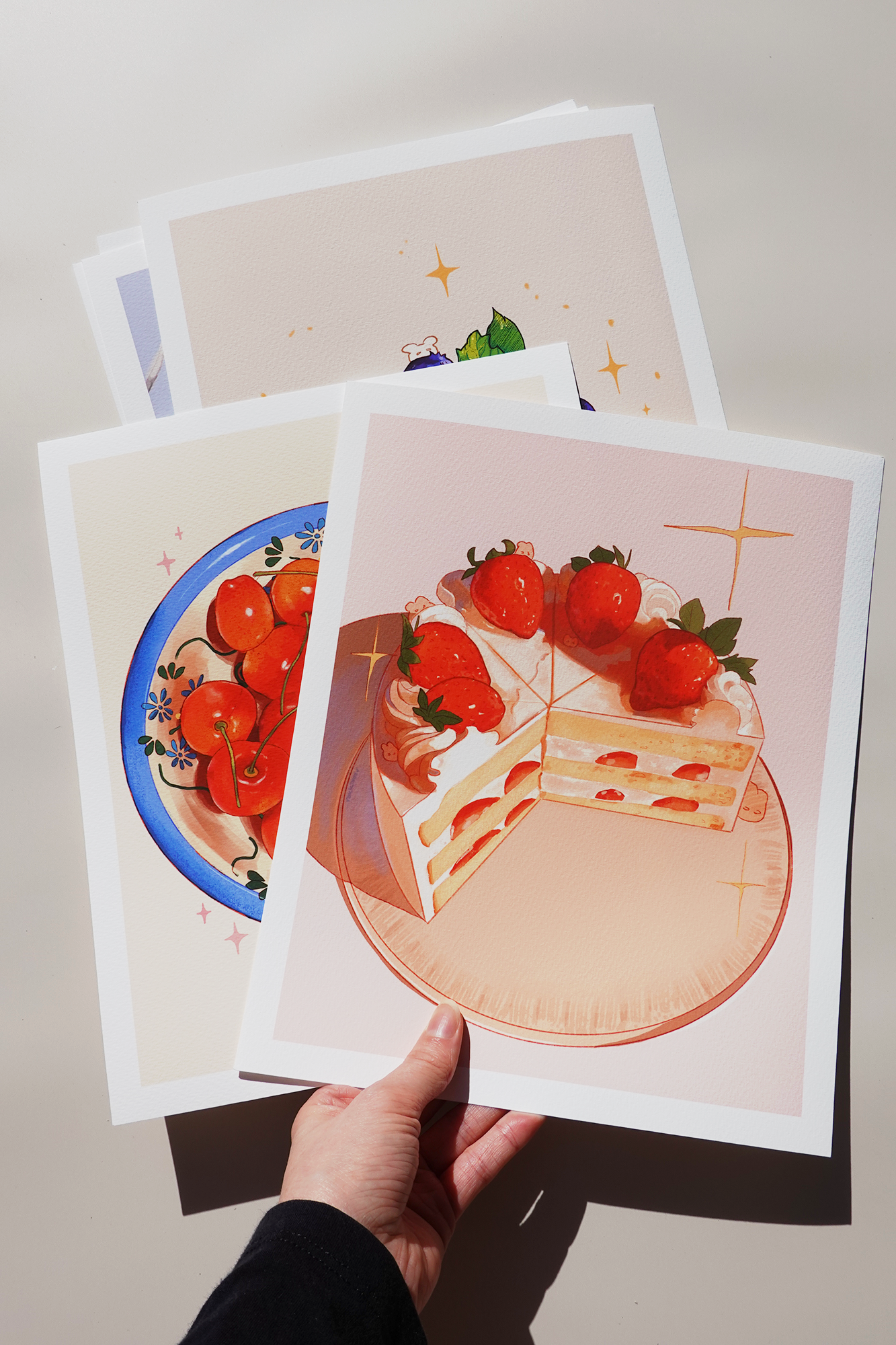 blue birds 8x10 print